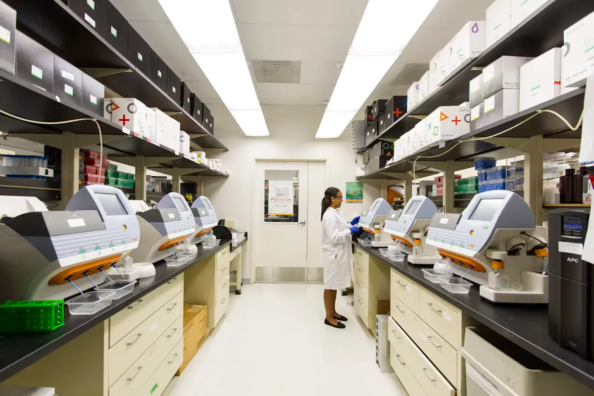 Clinical researchers reviewing medical data